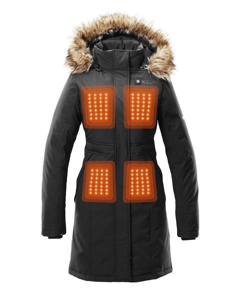 Kelvin Coats - Wholesale Parka - Women's - Nova Women’s Heated Parka Black
