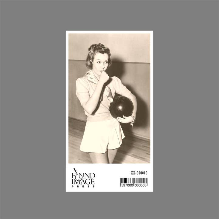 Found Image Press - Wholesale Sticker - Sticker GY-186 Woman Bowler1