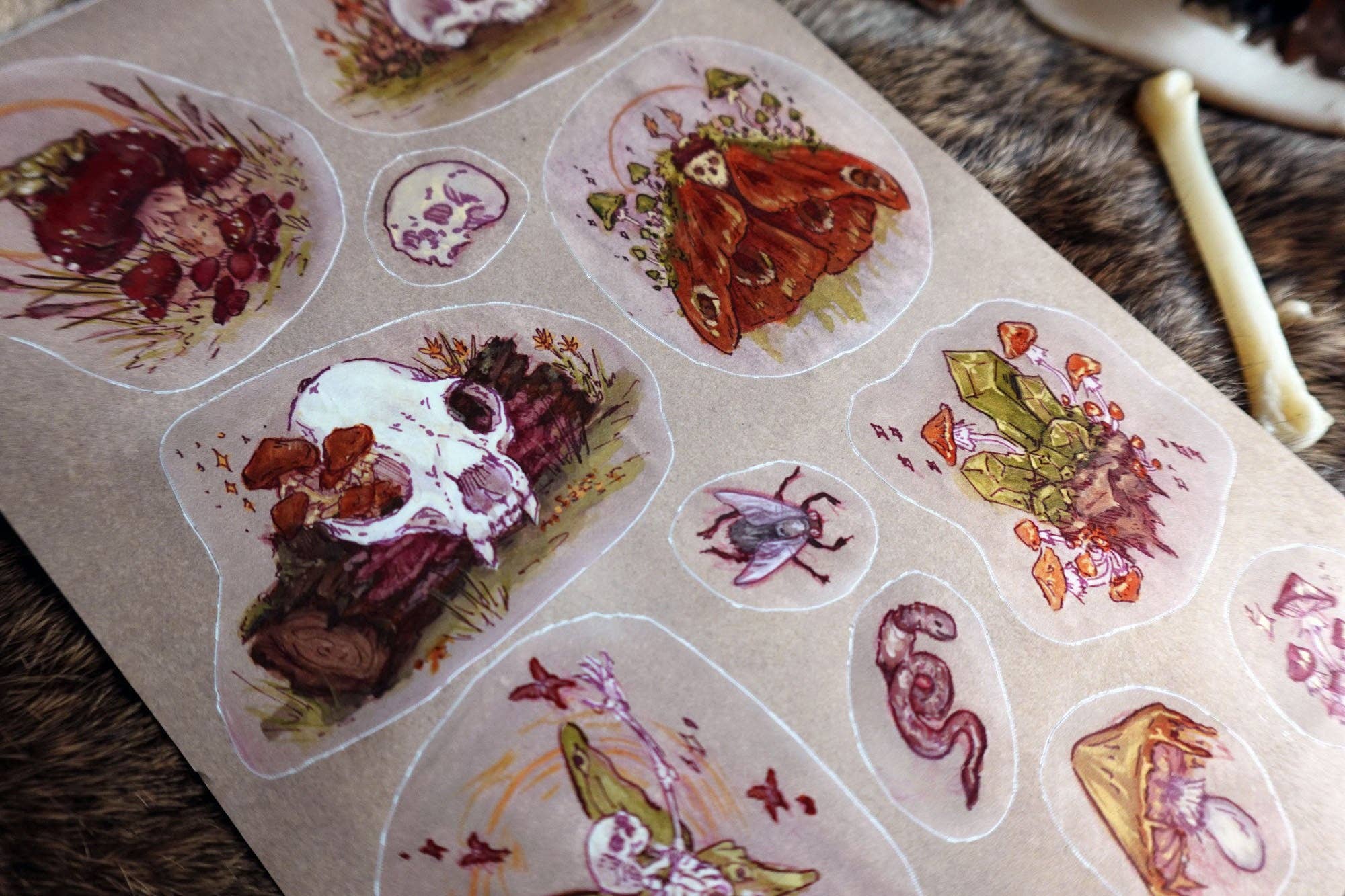 Tia Kinsman - Wholesale Sticker - Goblin Garden Sticker Sheet1