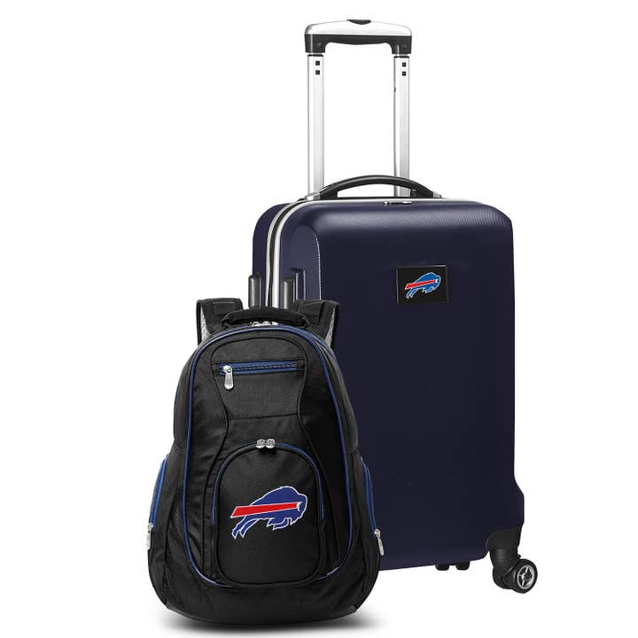 Mojo Licensing - Wholesale Luggage - NFL Buffalo Bills Deluxe 2 Piece Backpack & Carry-On Set1