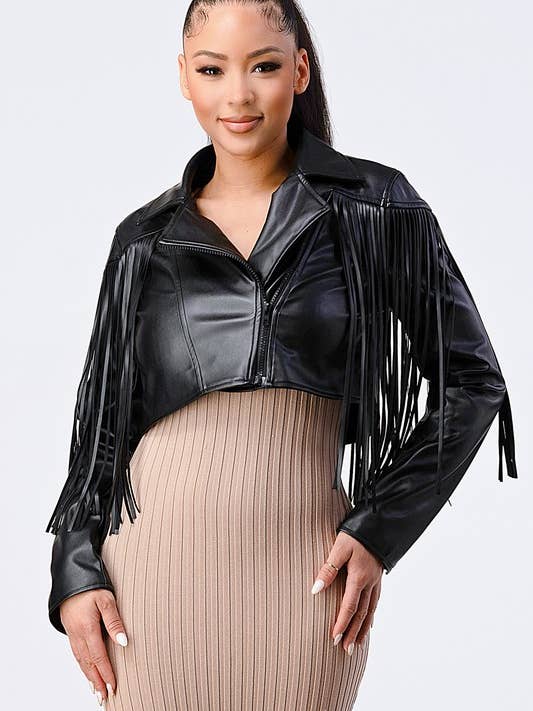 PG3090E-W_PU CHAQUETA RIDER CON BORLAS para venta al por mayor de PRIVY