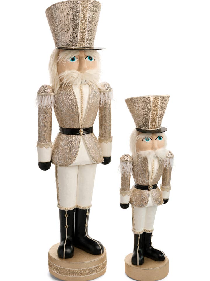 NUTCRACKER SM CREAM/GOLD 40" for wholesale by Studio Specialties