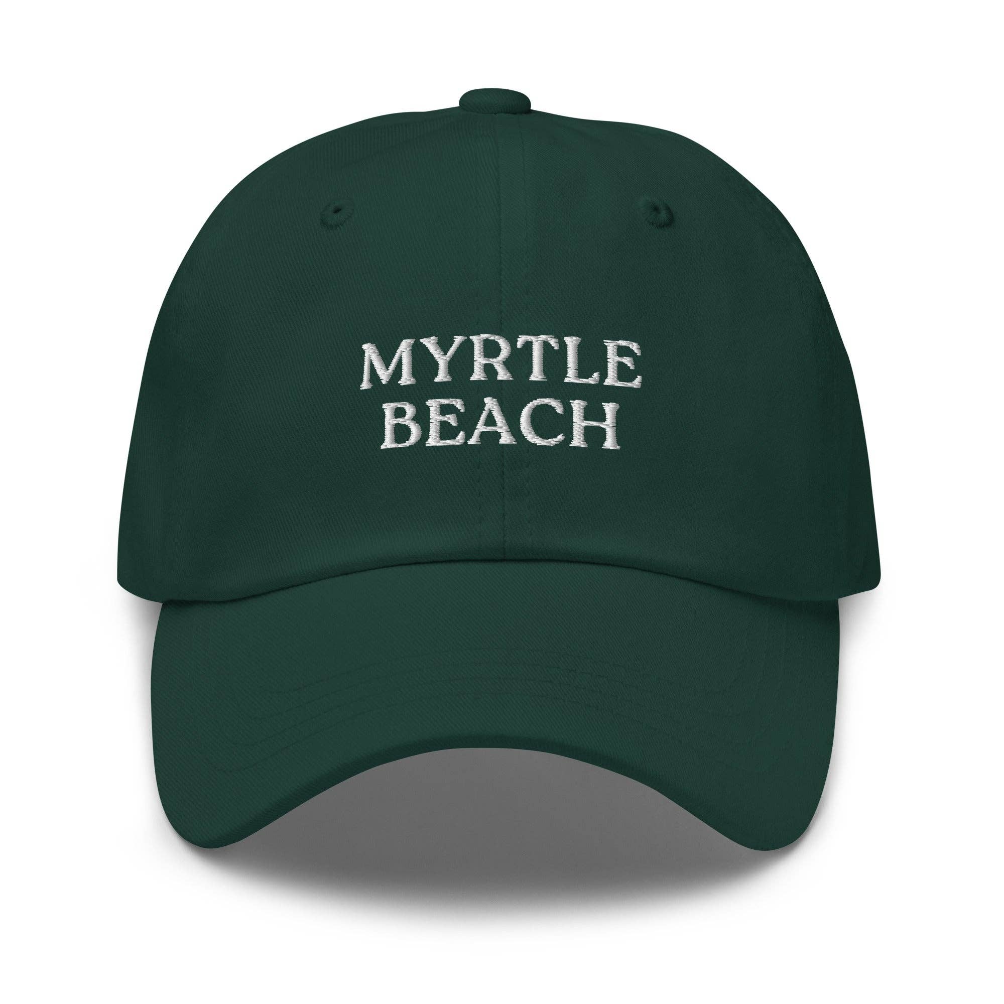 CRE PYT - Wholesale Baseball Cap - Unisex - Myrtle Beach SC South Carolina Embroidered Dad Hat | White Thread3