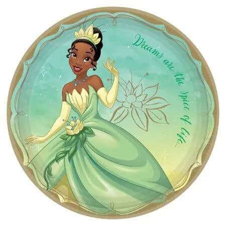 Party Expo, LLC – Großhandel Essteller – Tiana Once Upon A Time — 25,4 cm große Speiseteller0