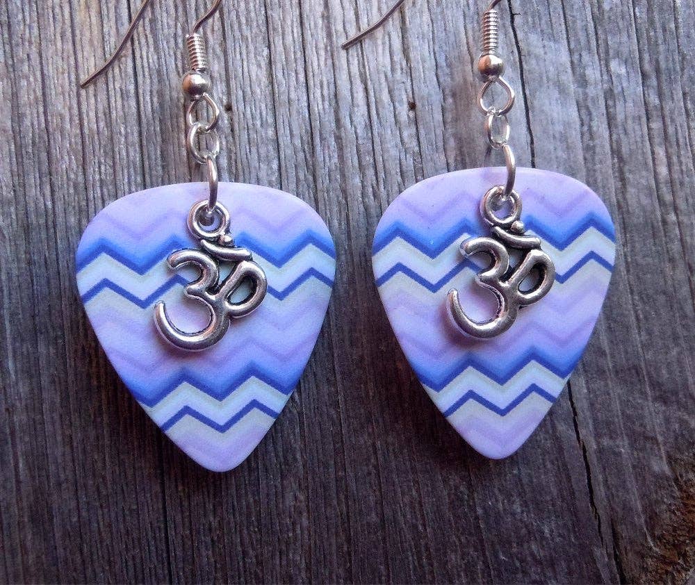 Simply Raevyn - Wholesale Dangle Earrings - Ohm Charm Guitar Pick Earrings20