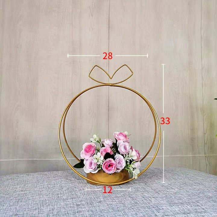 Elegant Design Supply - Vendita all'ingrosso Vasi - Vaso di Fiori Metallico Nordico per Centrotavola5