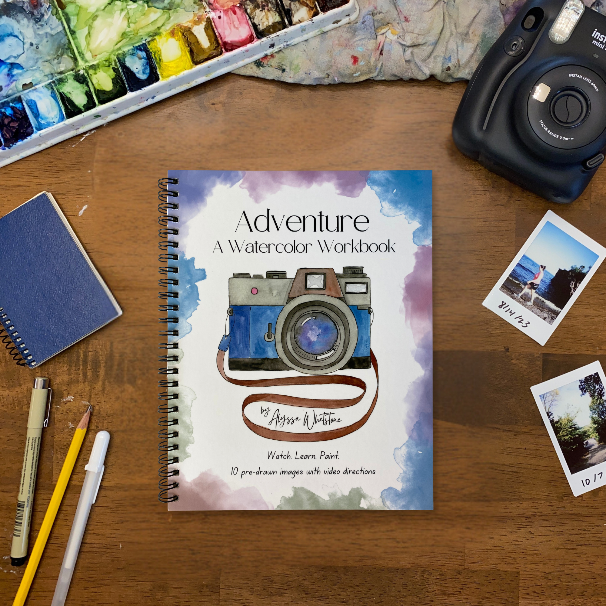 Alyssa Whetstone Art - Wholesale Crafts, Hobbies & DIY Book - Adventure Watercolor Workbook - With Video Directions4