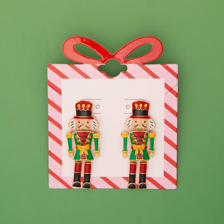 SP Sophia Collection - Wholesale Stud/Post Earrings - Christmas Nutcracker Post Earrings2