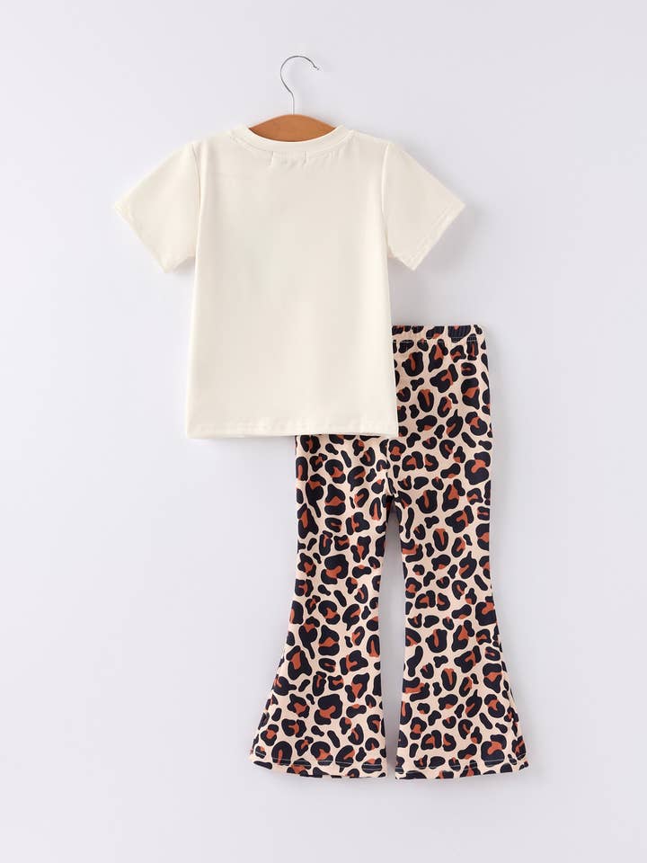 Rylee Faith Designs - Wholesale Top & Pant Set - Kids - Cherry Leopard Girls Set