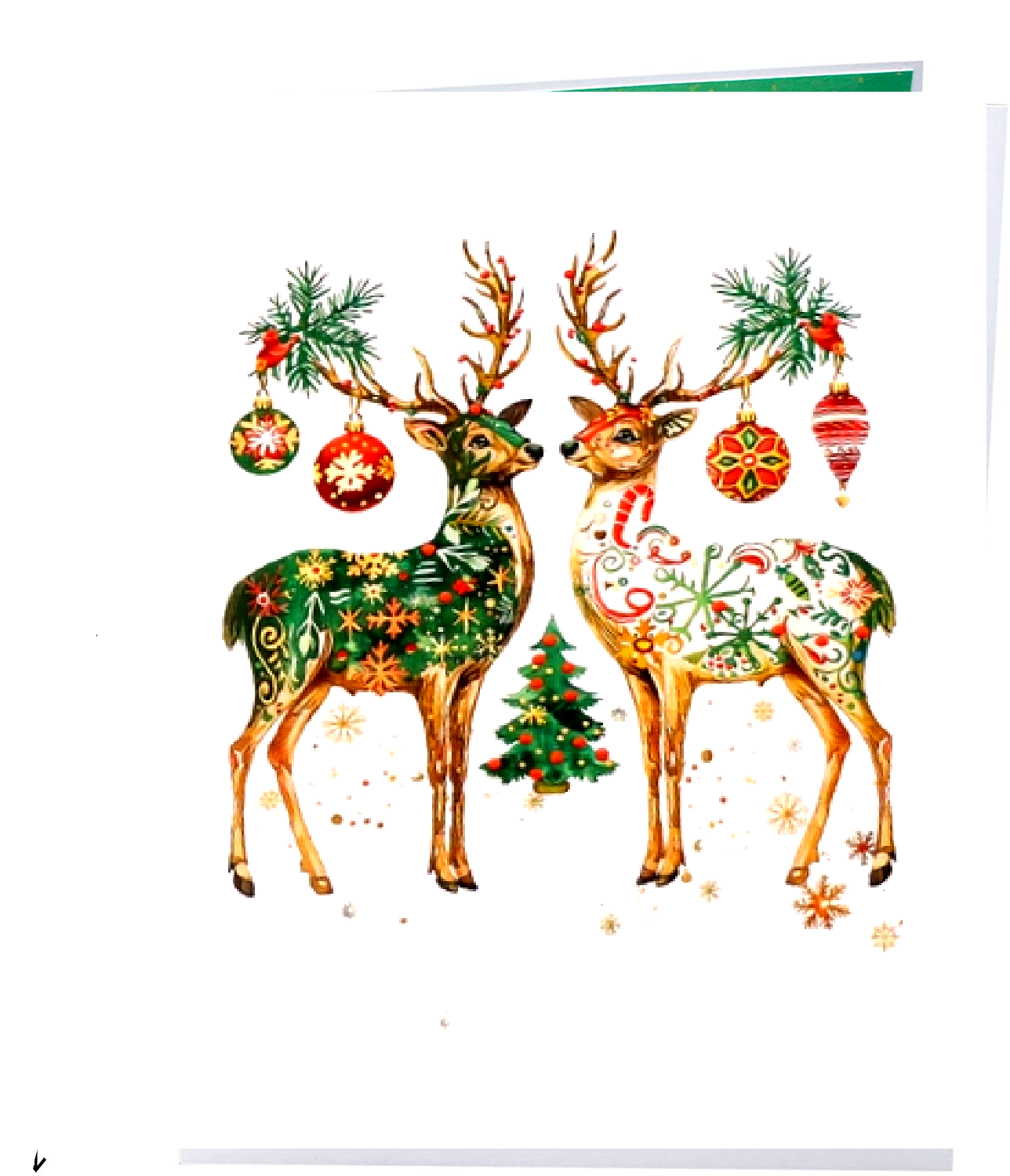 Wonder Paper Art - Wholesale Christmas Card - Christmas Deer Couple Pop-Up Card2