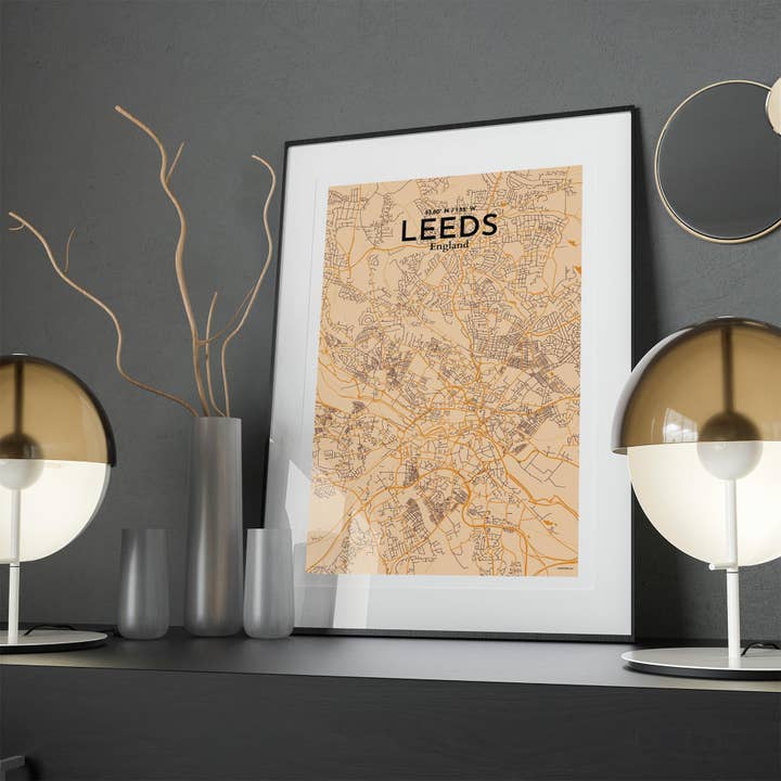 OurPoster.com - Wholesale Poster - Leeds City Map Poster