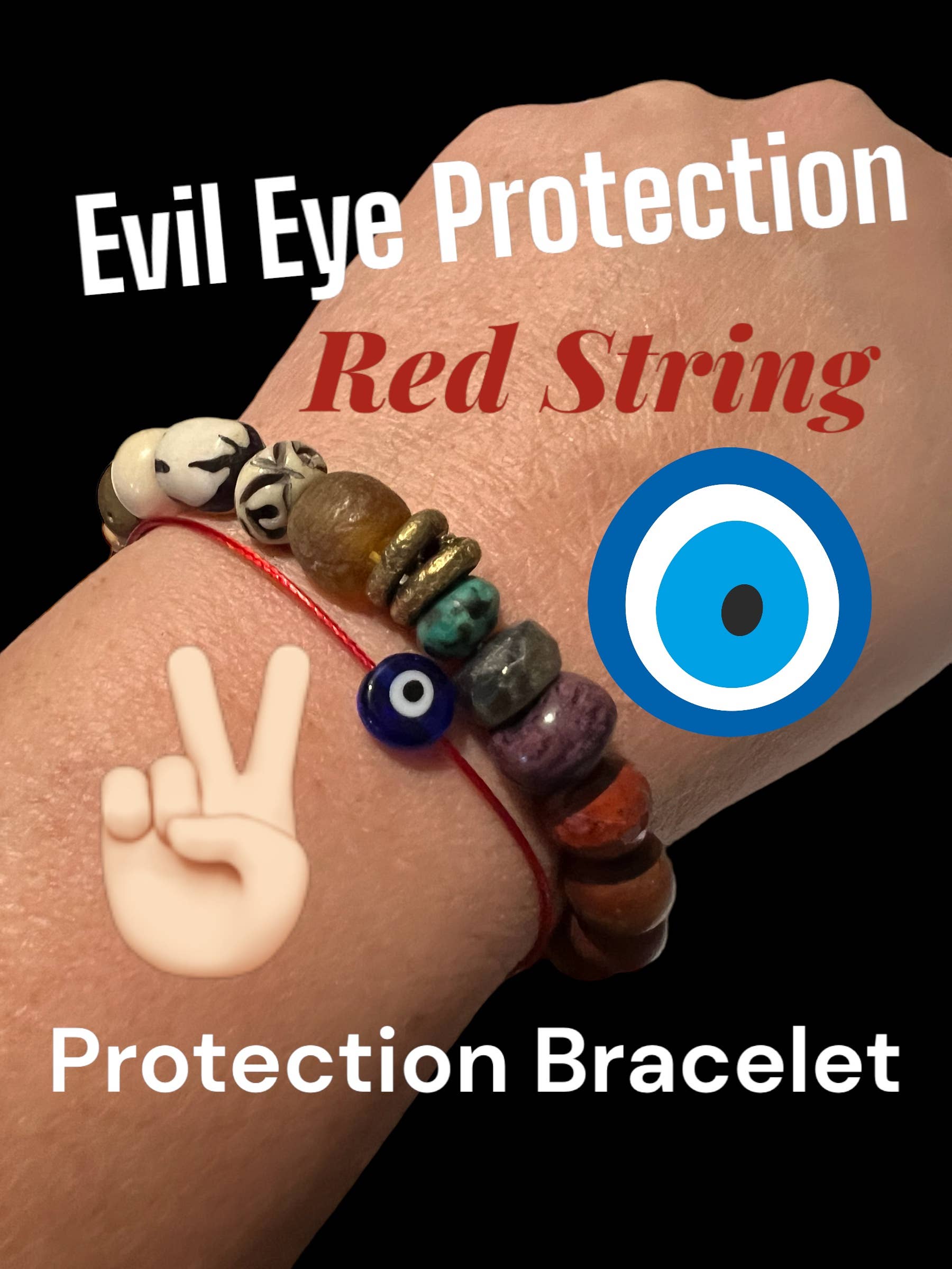 Seren James – Großhandel Perlenarmband – Evil Eye Protection Rotes Schnurarmband0