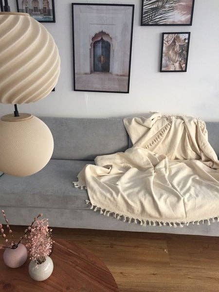 Tayf - Wholesale Throw Blanket - Konya Handmade 100% Organic Cotton Throw Blanket0