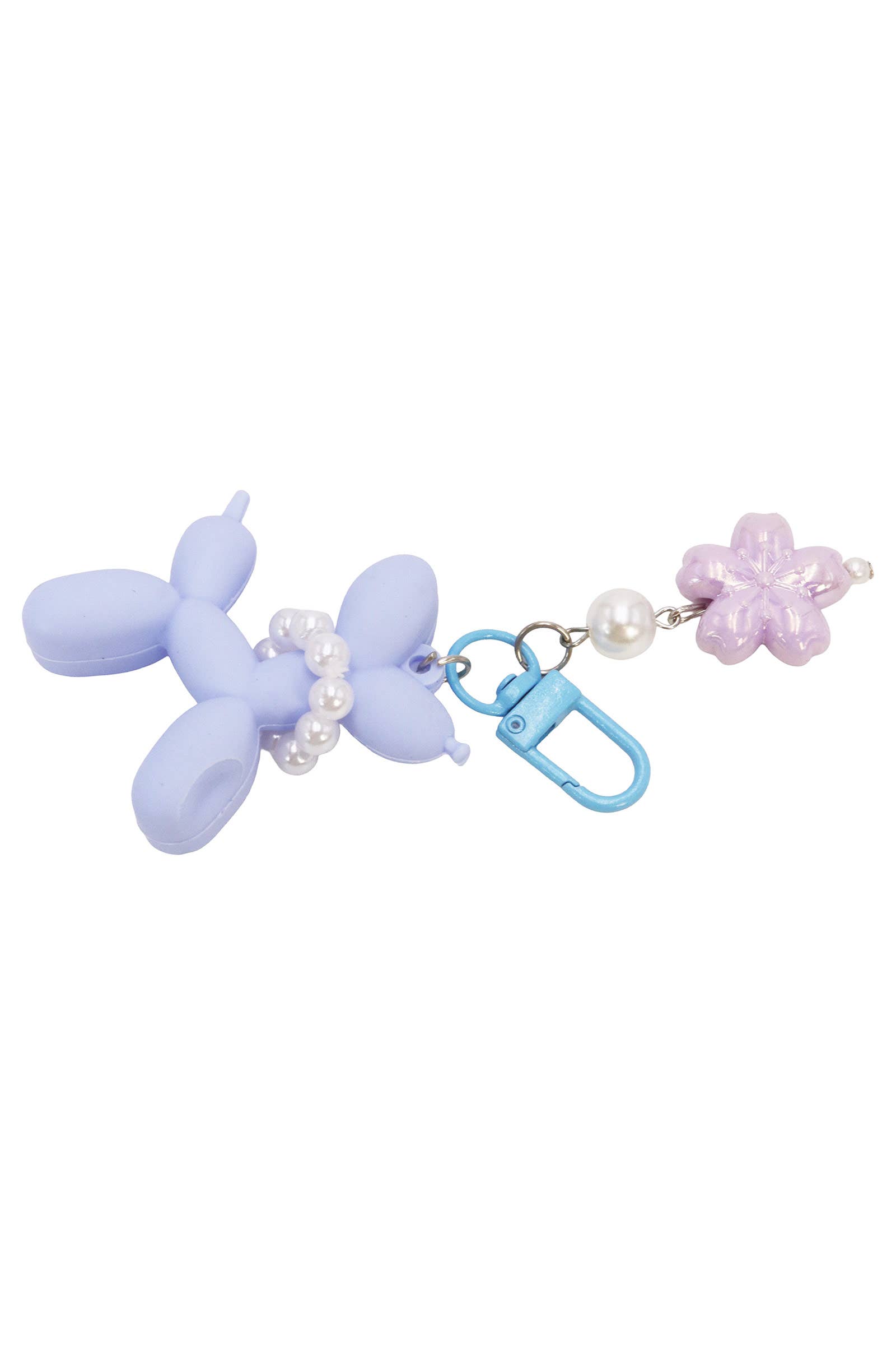 ASSORTED Matte Balloon Dog Pearlescent Resin Key Chain for wholesale on Faire7