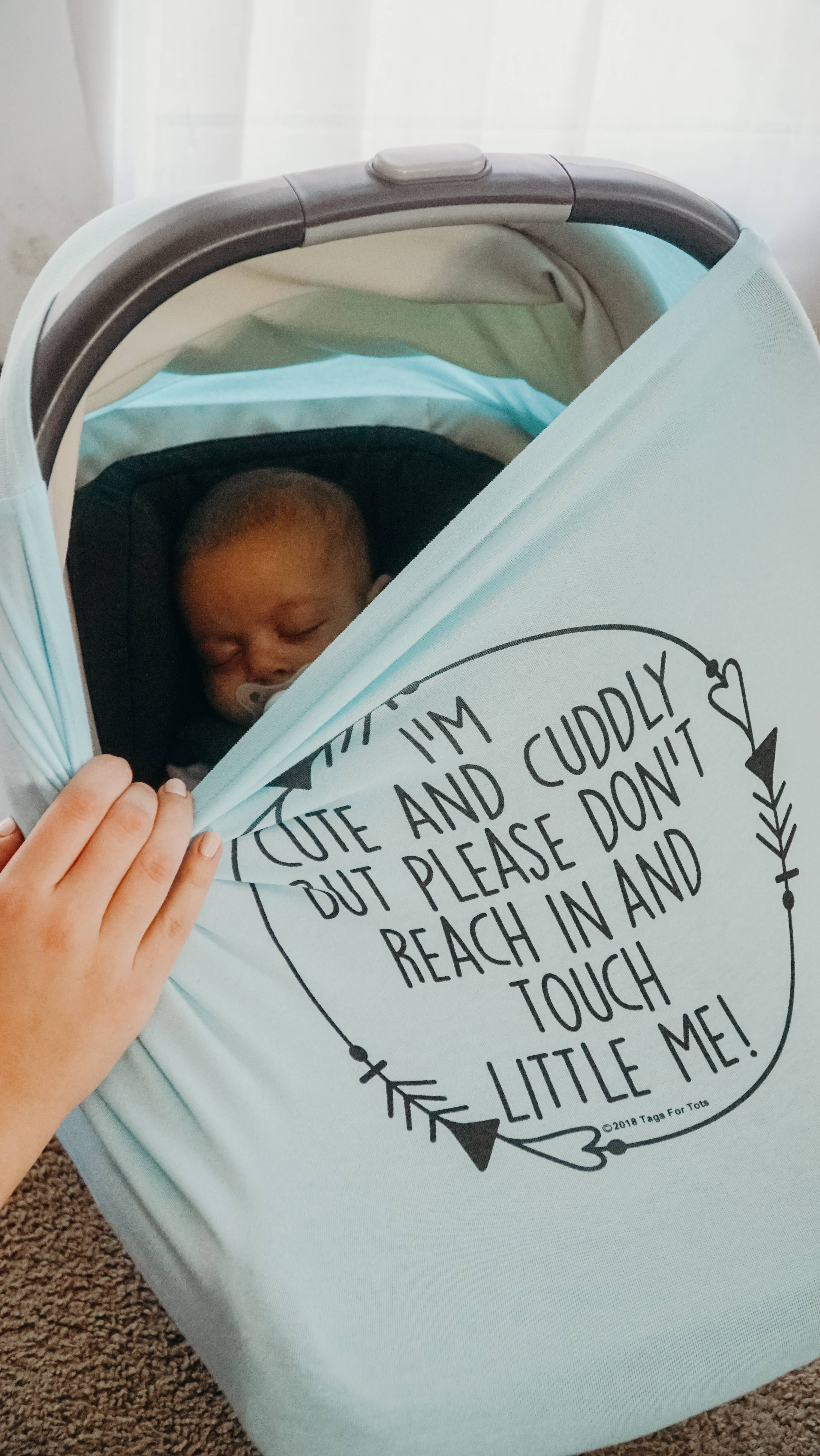 Three Little Tots - Wholesale Car Seat Cover - Kids & Baby - Blue Car Seat Cover5