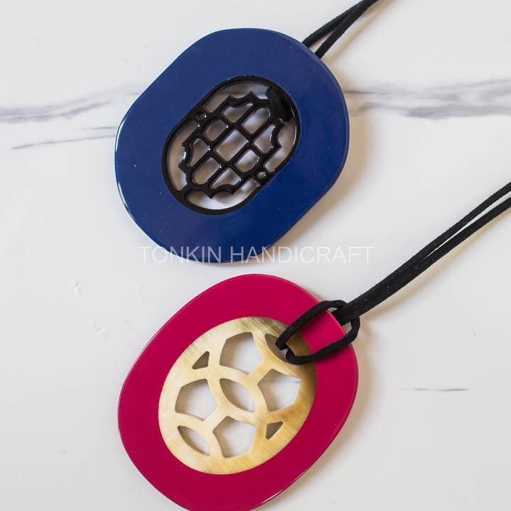 Tonkin Handicraft - Wholesale Halskettinghanger - Am ketting met schakels van buffelhoorn6