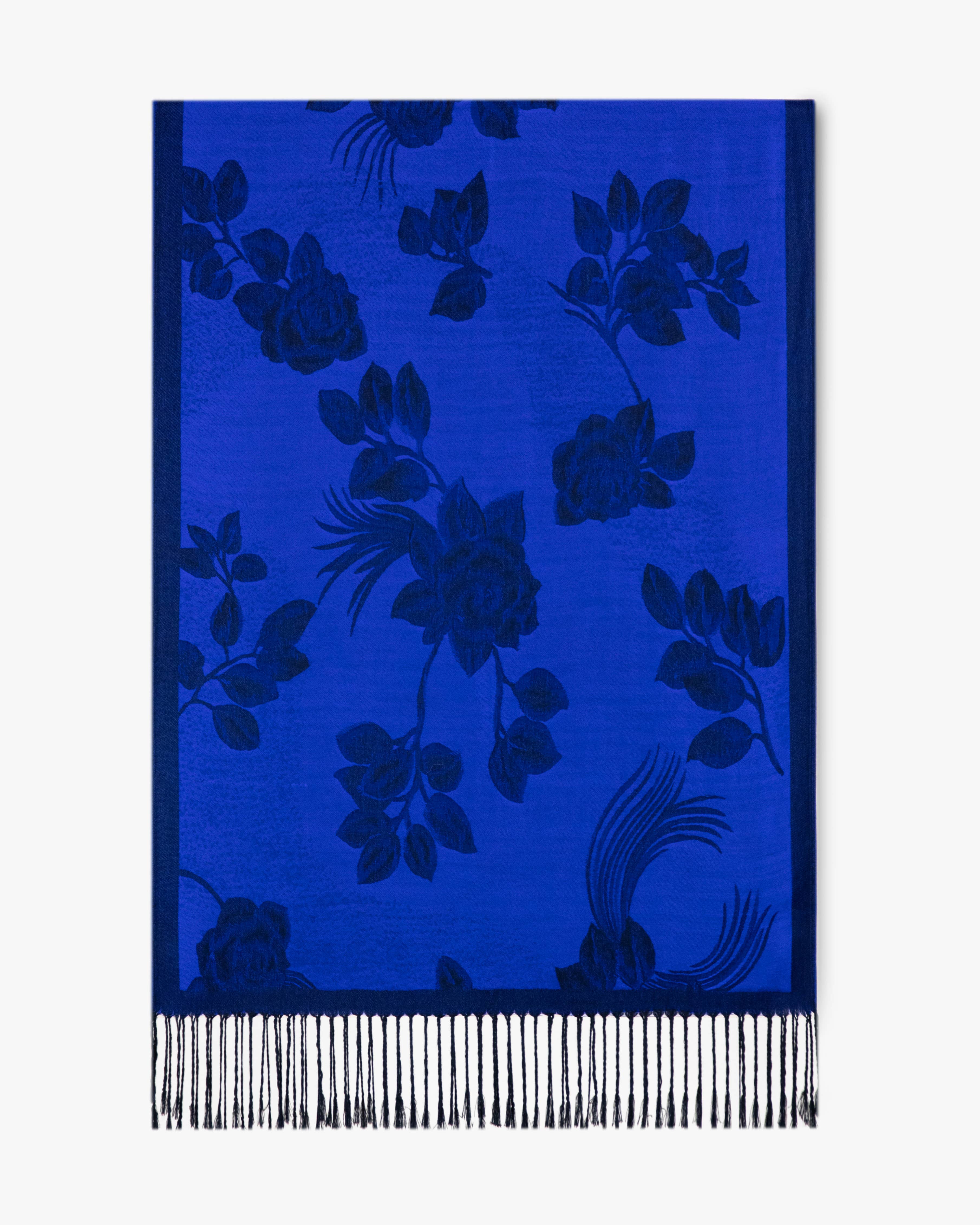 Original USA - Vente Écharpe – femme - Pashmina à bordure solide avec roses6