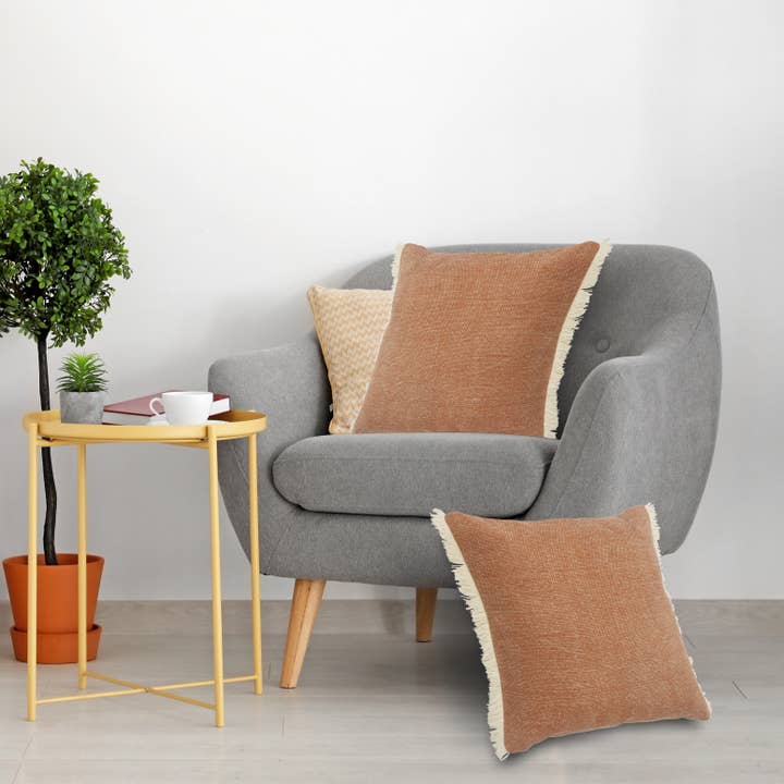 LR Home - Wholesale Throw/Decorative Pillow - Aspen Fringed Throw Pillow