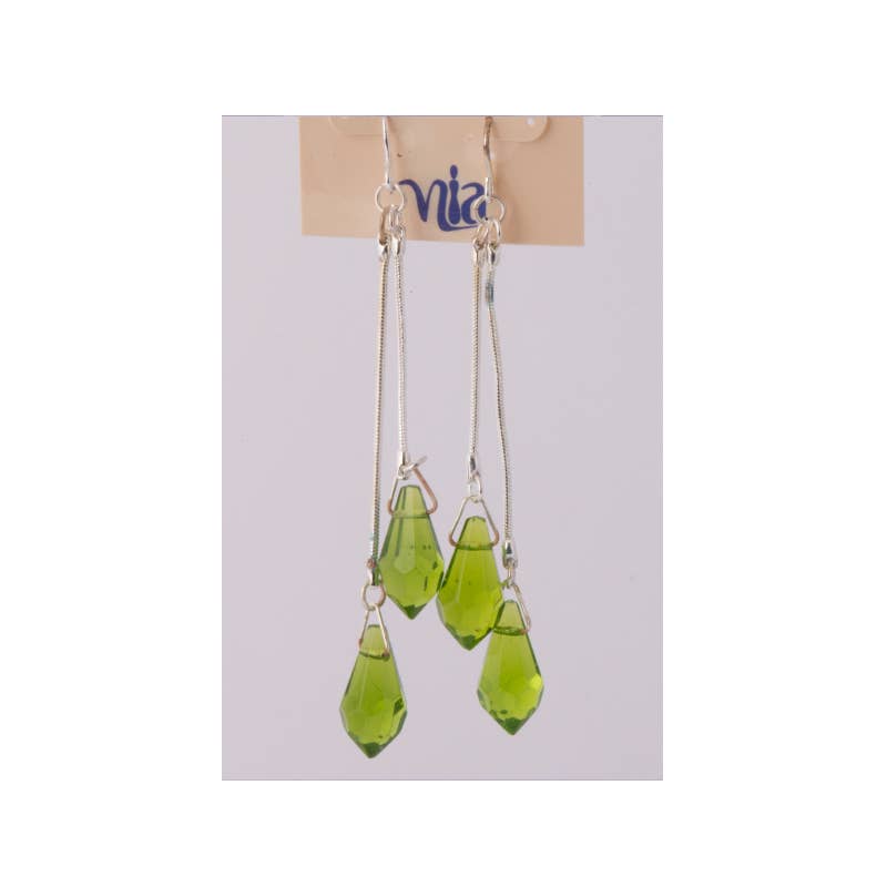 Benjamin International - Vendita all'ingrosso Orecchini pendenti - Orecchini pendenti a goccia in cristallo argentato1