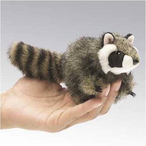 FOLKMANIS-PUPPETS - Wholesale Finger Puppet - Kids & Baby - Mini Raccoon/Mini Raccoon 26461