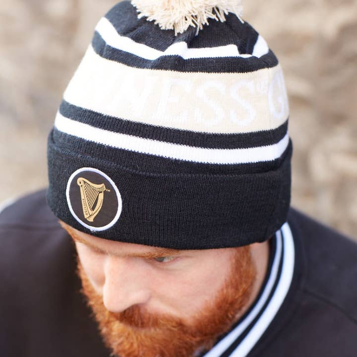 Black and White Premium Beanie for wholesale by James Trading Group INC