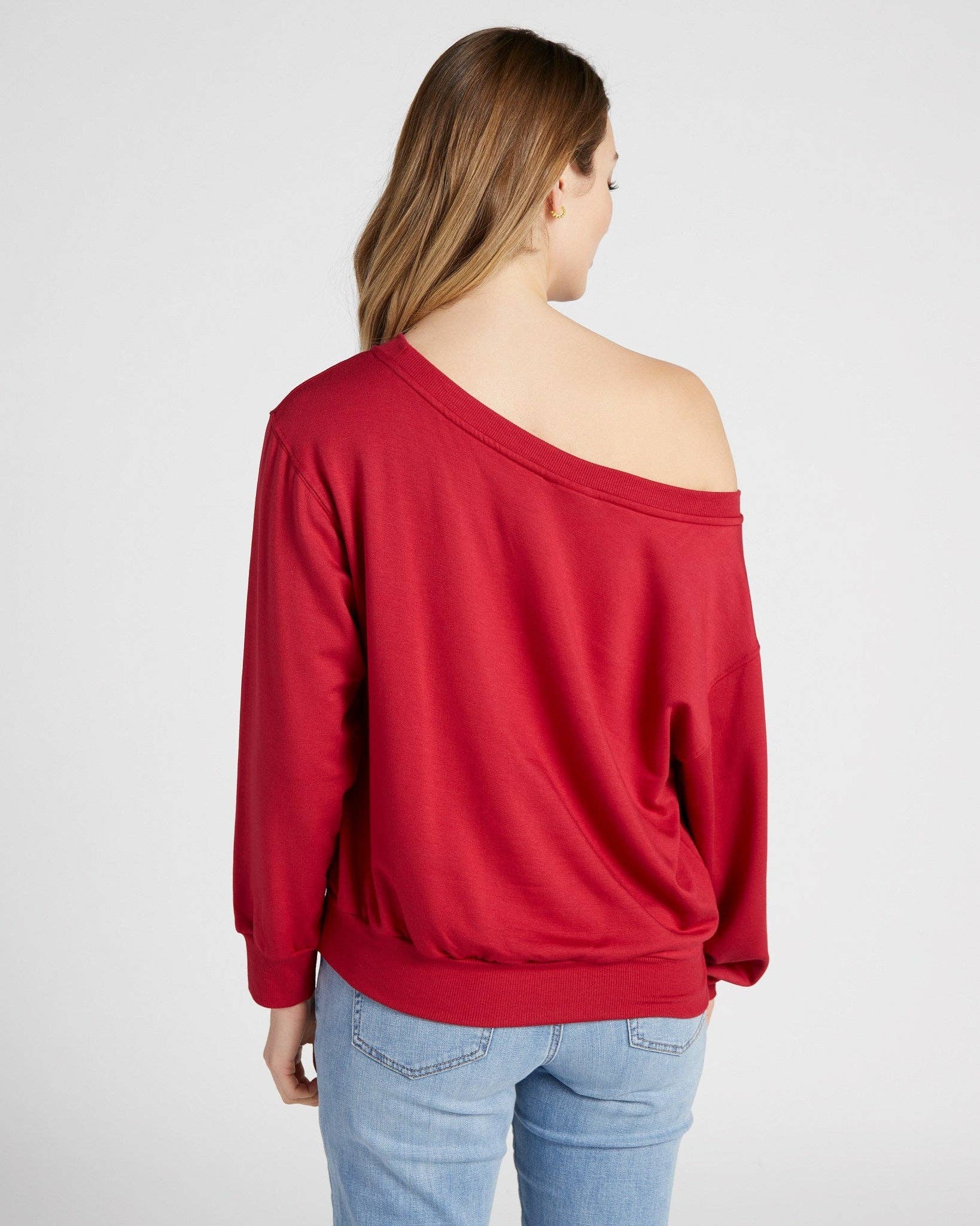 Seventy Eight and Sunny (SEAS) - Wholesale Sweatshirt - Women's - Brooksville One Shoulder Sweatshirt43