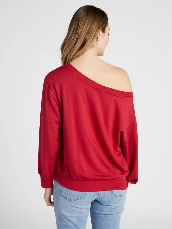 Seventy Eight and Sunny (SEAS) - Wholesale Sweatshirt - Women's - Brooksville One Shoulder Sweatshirt43