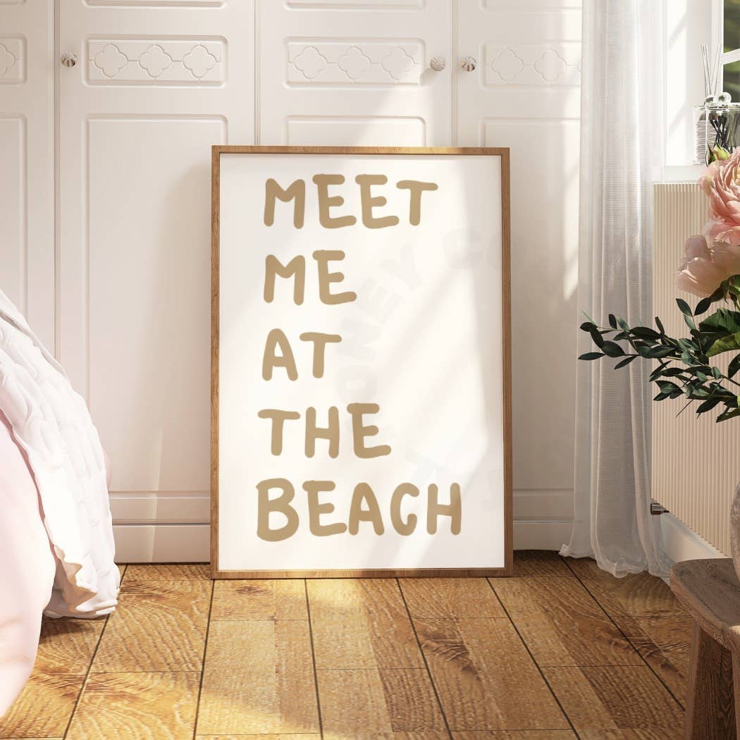 Honey Coast Print Co. - Wholesale Art Print - Meet Me At The Beach Wall Art Coastal Cowgirl Prints6