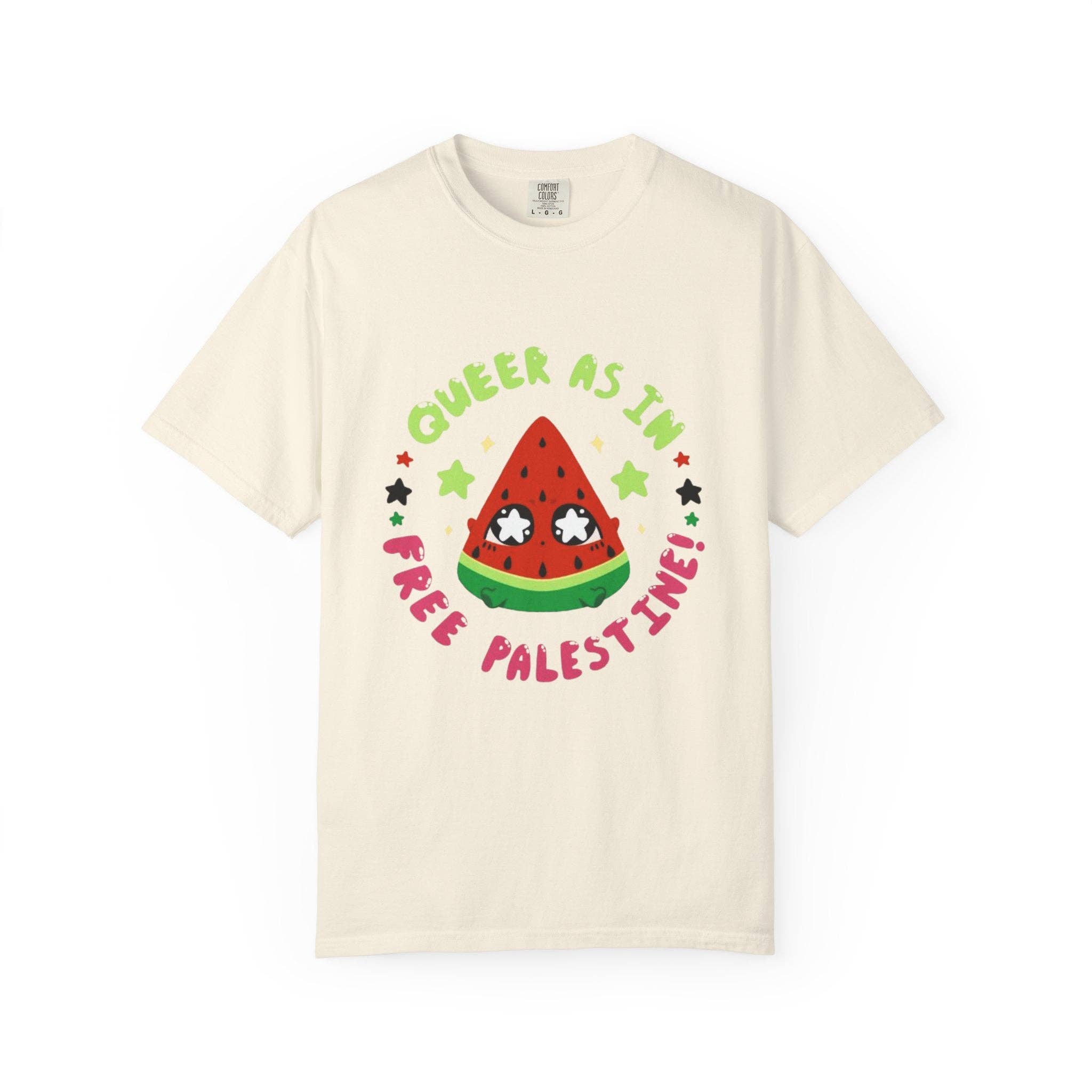 SoftBoysClub - Wholesale Screen Printed T-Shirt - Unisex - Queer as in Free Palestine T-shirt2