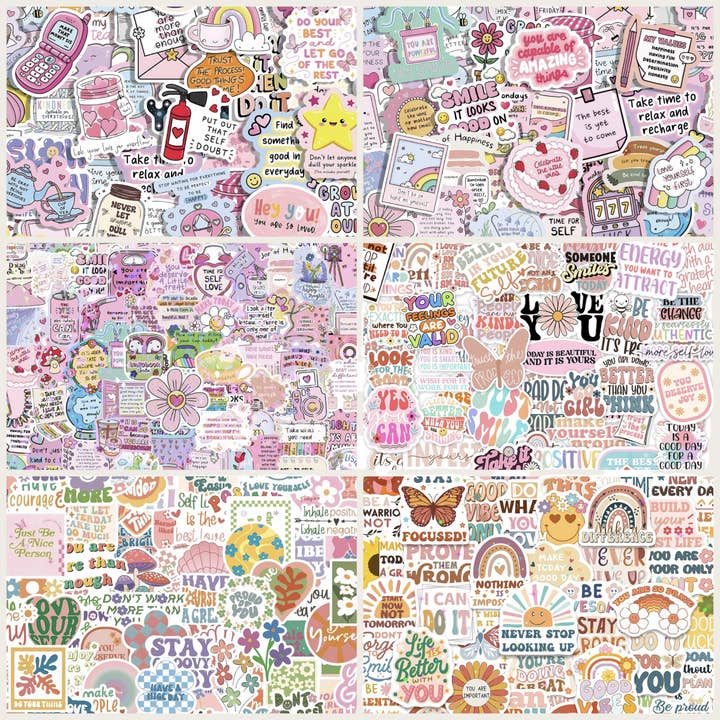Autocollants imperméables à thème inspirant pour la vente par Ella Blue