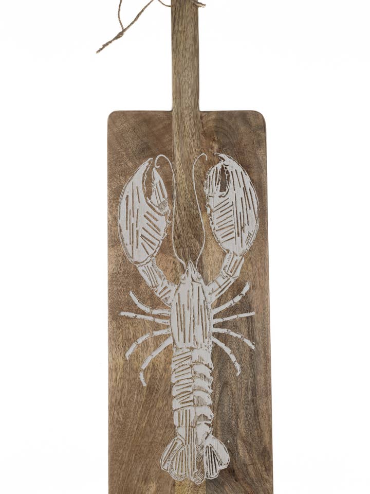 Etched Lobster Board (Lg) for wholesale by Shoeless Joe Ltd
