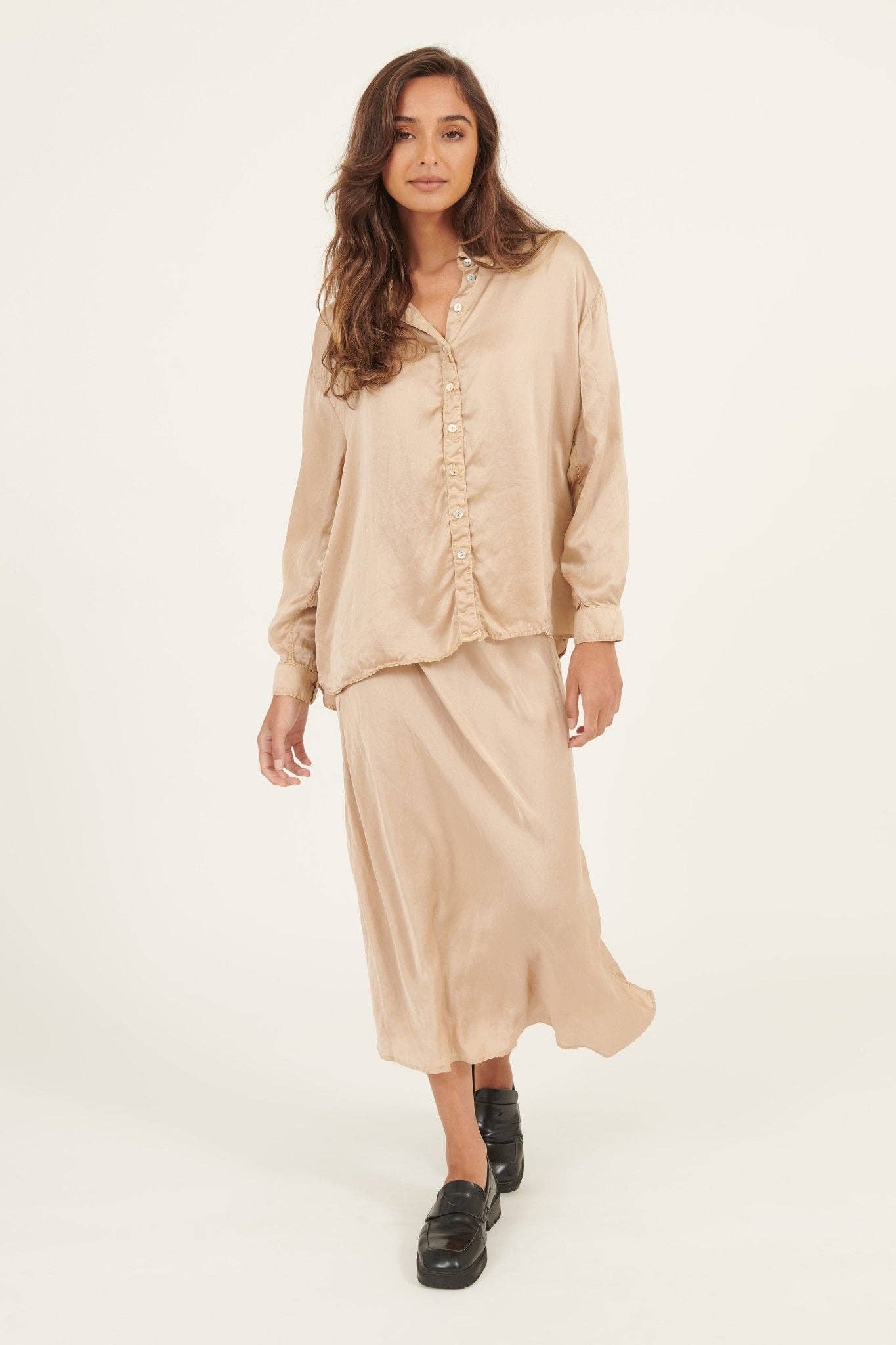 Primness - Wholesale Skirt – Women’s - BIAS SKIRT - GOLDEN