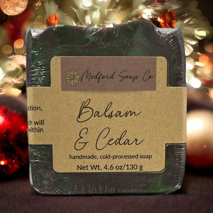 Balsam & Cedar for wholesale by Medford Soap Company