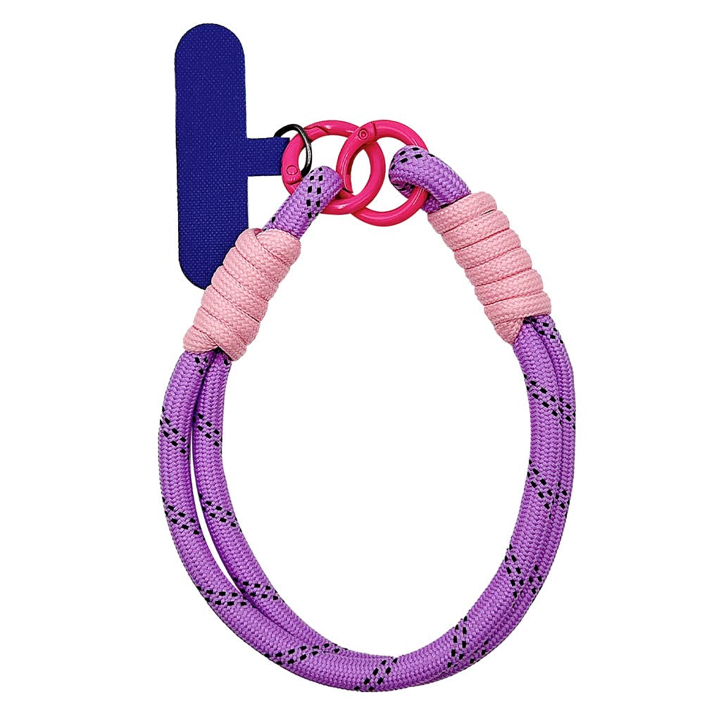 Fashion City - Wholesale Phonecase Strap - Colorful Rope Knotted Phone Charm Wrist Strap6