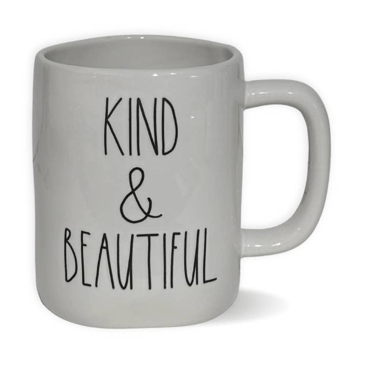 Rae Dunn Kind & Beautiful Mug | Encouragement Gift | Farmhouse Kitchen for wholesale by Nevsher Lior