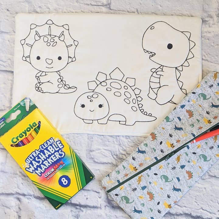 Dinosaur genanvendelig farvemåtte for engroshandel hos Leluna Star