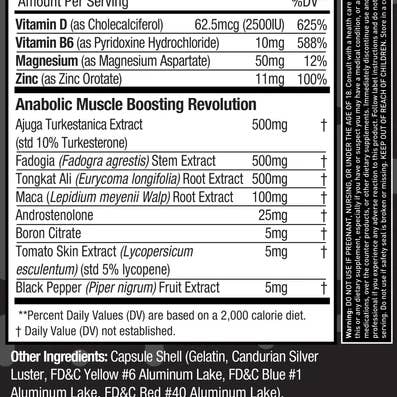 MuscleSport - Wholesale Oral supplement/vitamin - Test BLACK with Turkesterone1