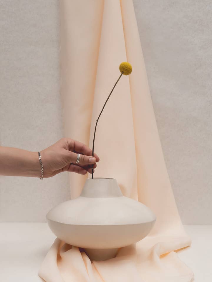 Stone Daylight Curvy Vase for wholesale by OLIRA HOME