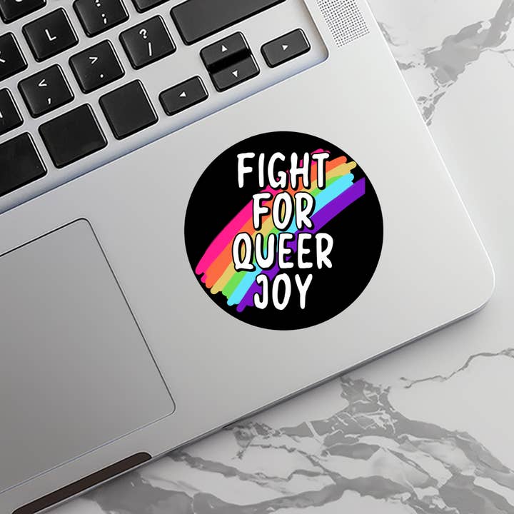Rebel and Siren Stickers - Wholesale Sticker - Fight for Queer Joy | LGBTQ | Waterproof Sticker | 2.5"9
