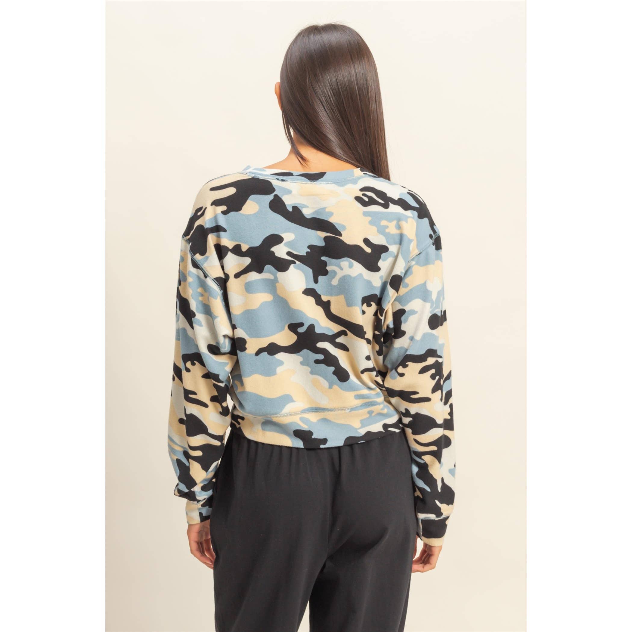 HYFVE - Vendita all'ingrosso Felpa - Donna - Felpa con stampa mimetica12