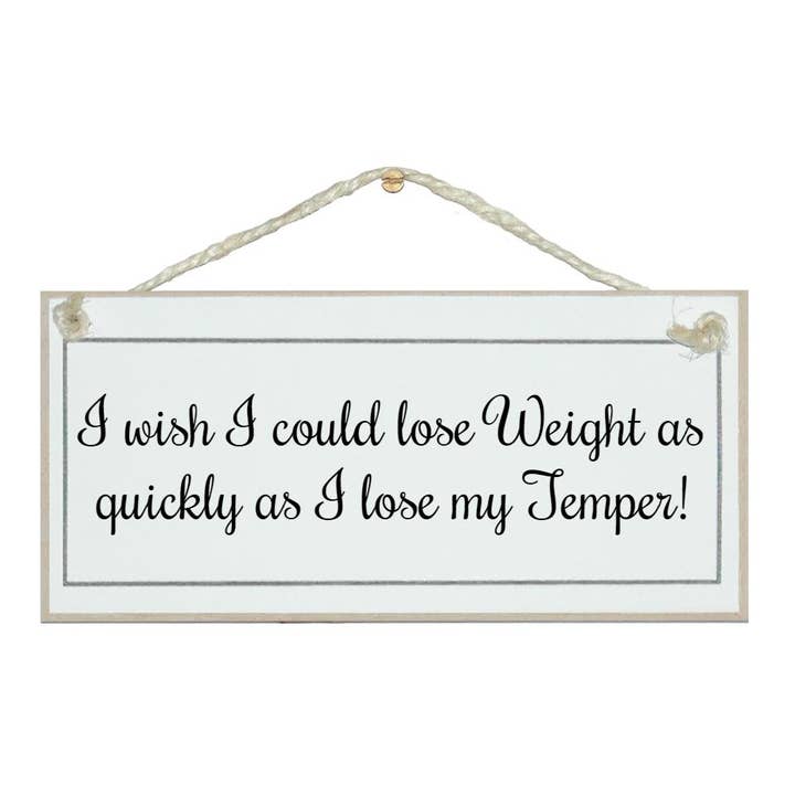 Perdre du poids... temper Signes généraux pour la vente par Crafty Clara