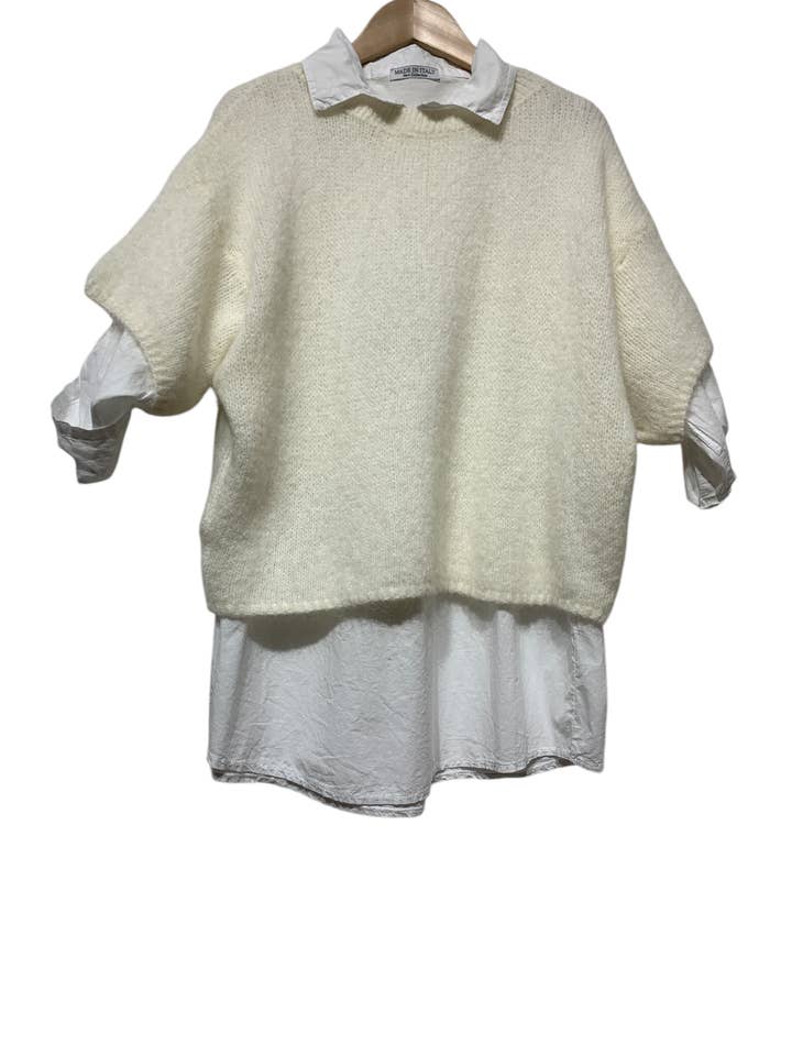 Pull 8271 DOUBLE PIECES WITH SHIRT, BEST SELLER for wholesale by LINEN & COTTON HOUSE