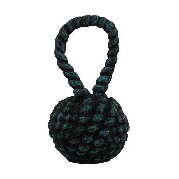 Seaworn Blå Cast Iron Sailors Knot Door Prop 10" for engroshandel hos Hampton Ironworks