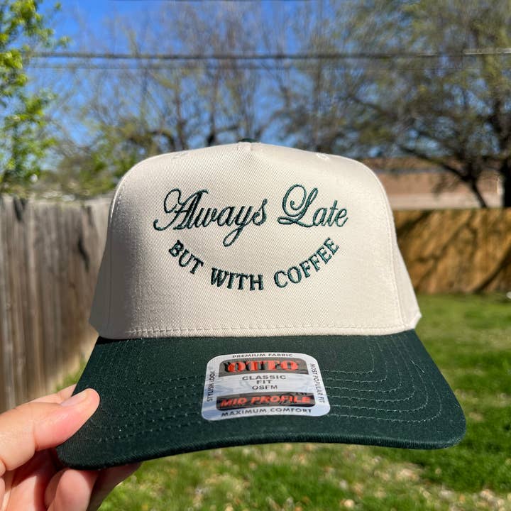 LC by Carina - Wholesale Trucker Hat - Women's - Always Late but with Coffee Trucker Hat3