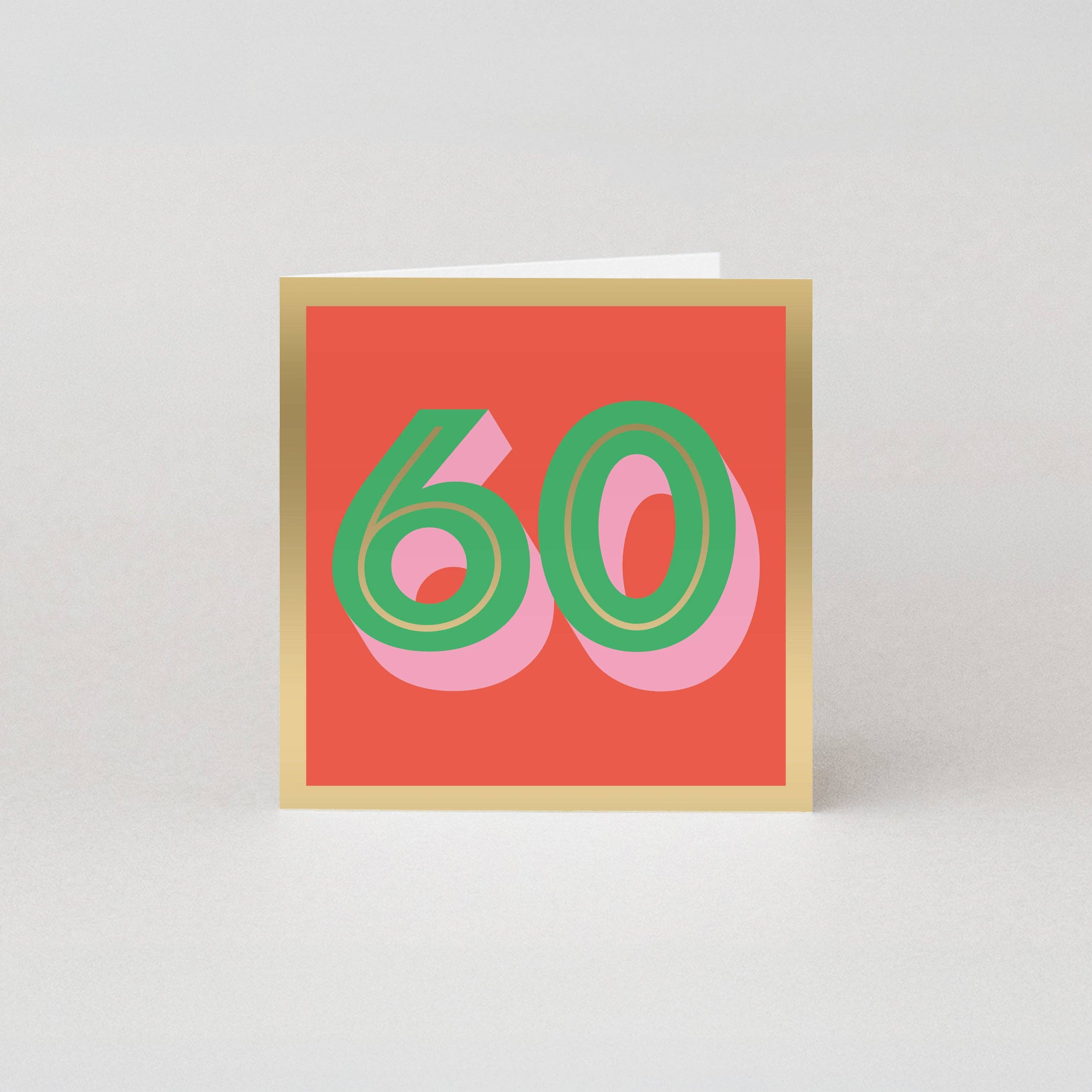 Studio Boketto - Wholesale Birthday Card - 60th Birthday Cards | Milestone Age Cards | Luxury Cards