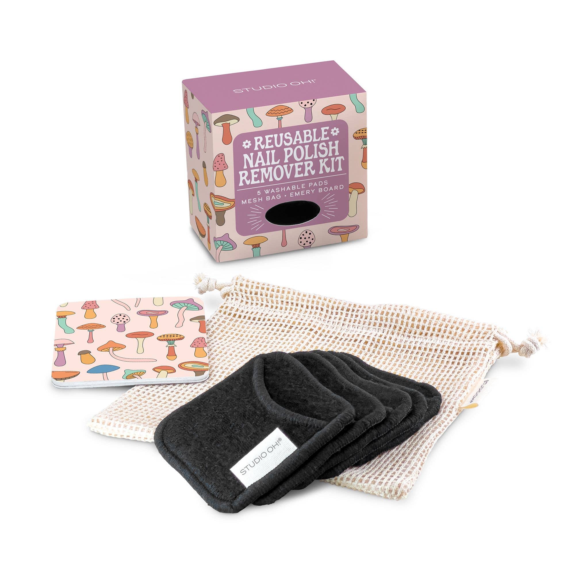 Studio Oh! - Wholesale Nail Polish Remover - Mushroom Melody Reusable Nail Polish Remover Kit1