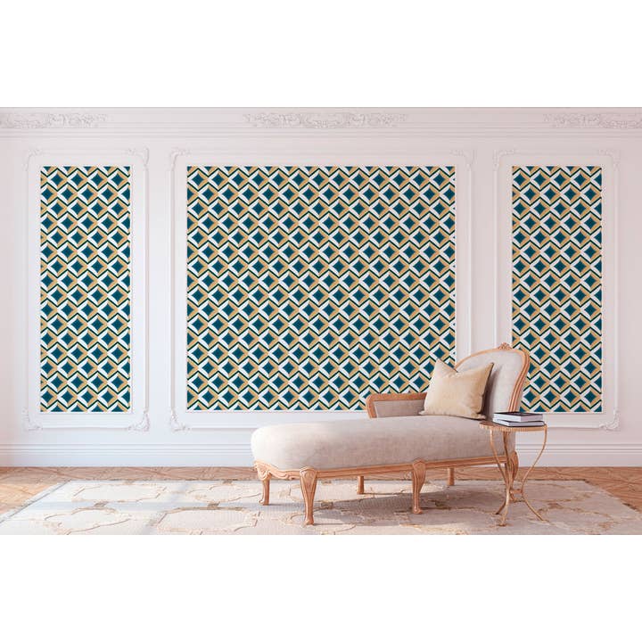 Carta da parati della collezione Tanger per la vendita all'ingrosso da parte di Tessa Fernández-Durán Thiebaut