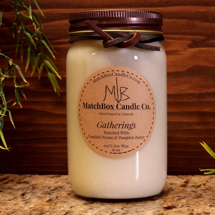 Gatherings for wholesale by MatchBox Candle Co.