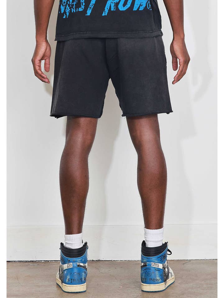 Black WASHED HUMANITY FIRST SHORTS for wholesale on Faire