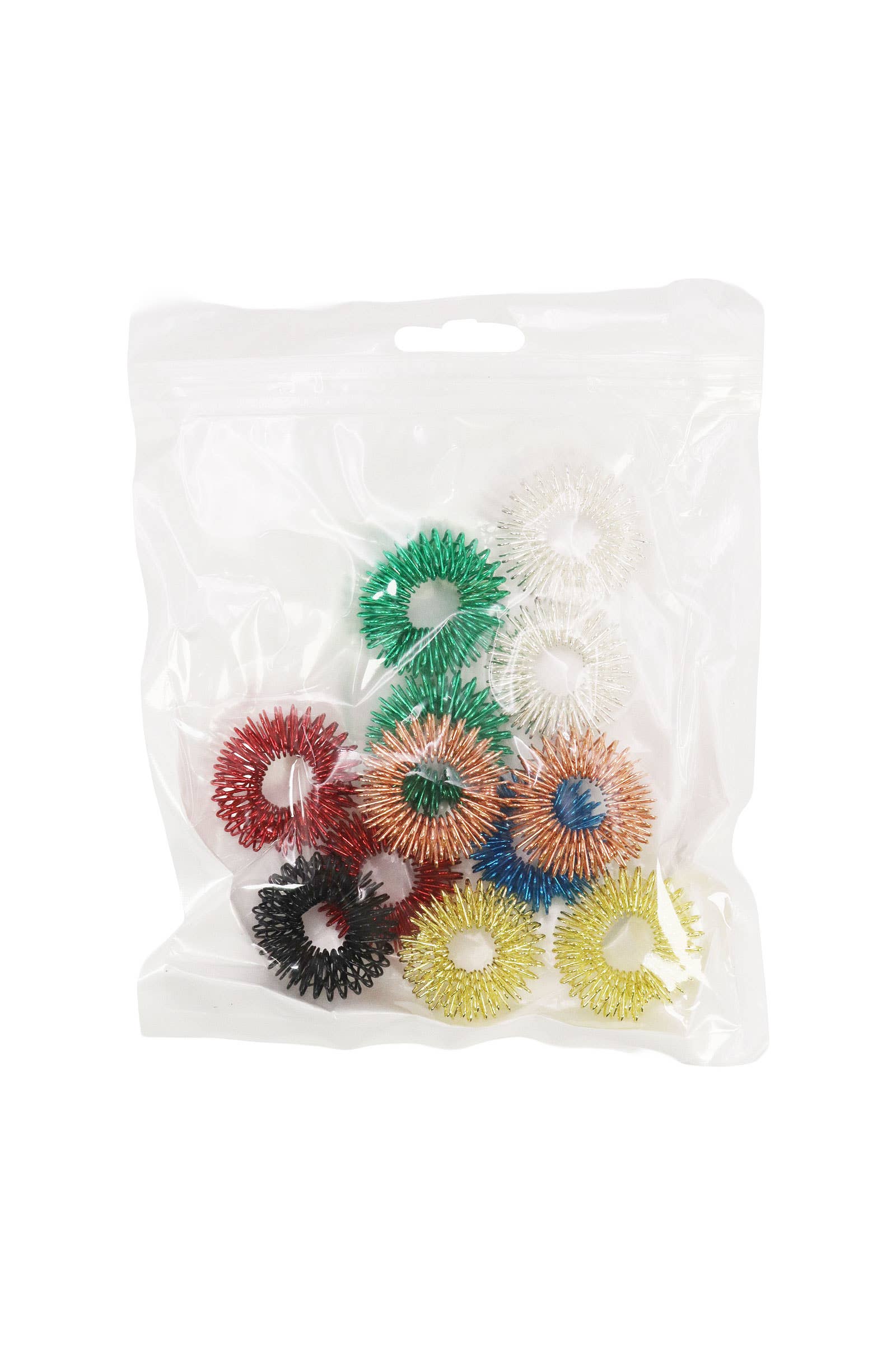 ASSORTED Spiky Acupressure Ring - 144 Pcs / 12 Bags for wholesale on Faire4